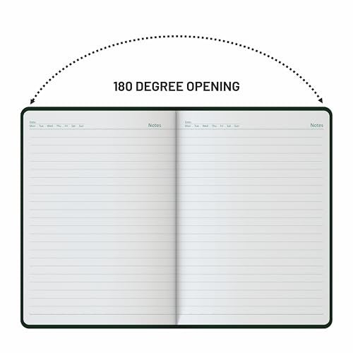 Anupam Daily Notes A5 | 256 Pages | 80gsm | Matte PVC Hard Cover Notebook With Matching Elastic | Special Pages For Details, Notes, Undated Calendar | Elegant Foiling On Cover (Maroon) - Image 5