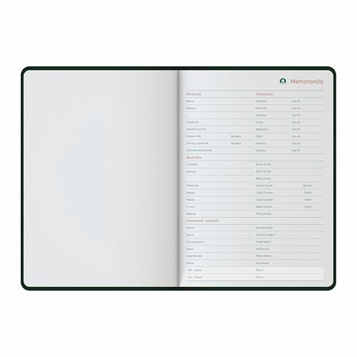 Anupam Daily Notes A5 | 256 Pages | 80gsm | Matte PVC Hard Cover Notebook With Matching Elastic | Special Pages For Details, Notes, Undated Calendar | Elegant Foiling On Cover (Maroon) - Image 4