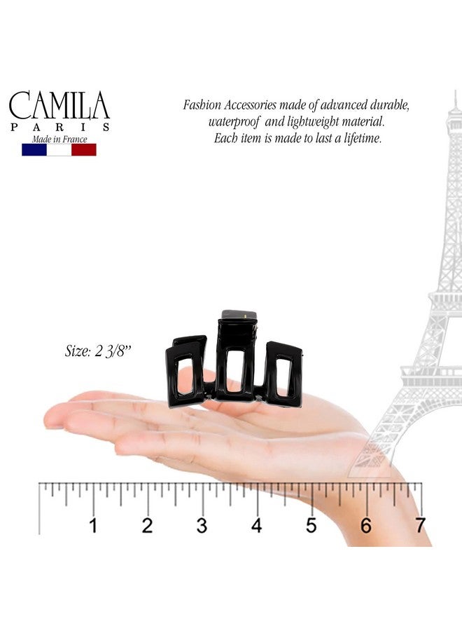 CAMILA Paris Cp3547 French Hair Clips For Women Thick Hair For Long Curly Wavy Hair Girls Hair Claw Clip Durable Styling Big Claw Clip For Thick Hair Strong Hold No Slip Grip Made In France - Image 4