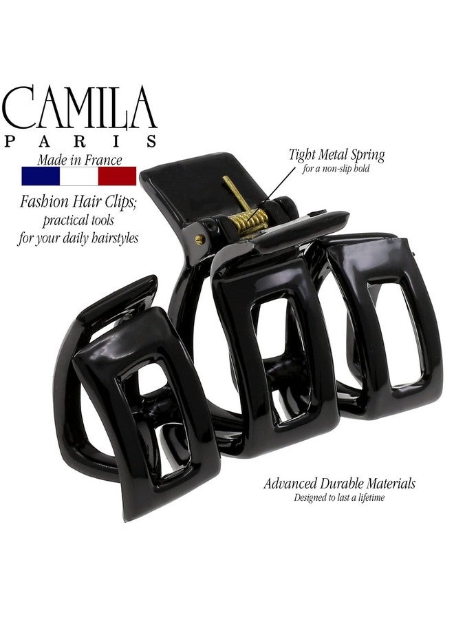 CAMILA Paris Cp3547 French Hair Clips For Women Thick Hair For Long Curly Wavy Hair Girls Hair Claw Clip Durable Styling Big Claw Clip For Thick Hair Strong Hold No Slip Grip Made In France - Image 5