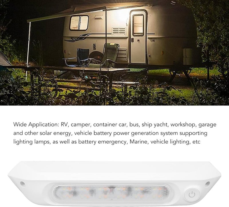 LED RV LED Ceiling Dome Light, Led Awning Party Light, Led Porch Awning Lights, Color LED Awning Light Porch Light 8W Watertight Utility Strip Light for Yacht Caravan(°×), 12 Volt led Lights - Image 5