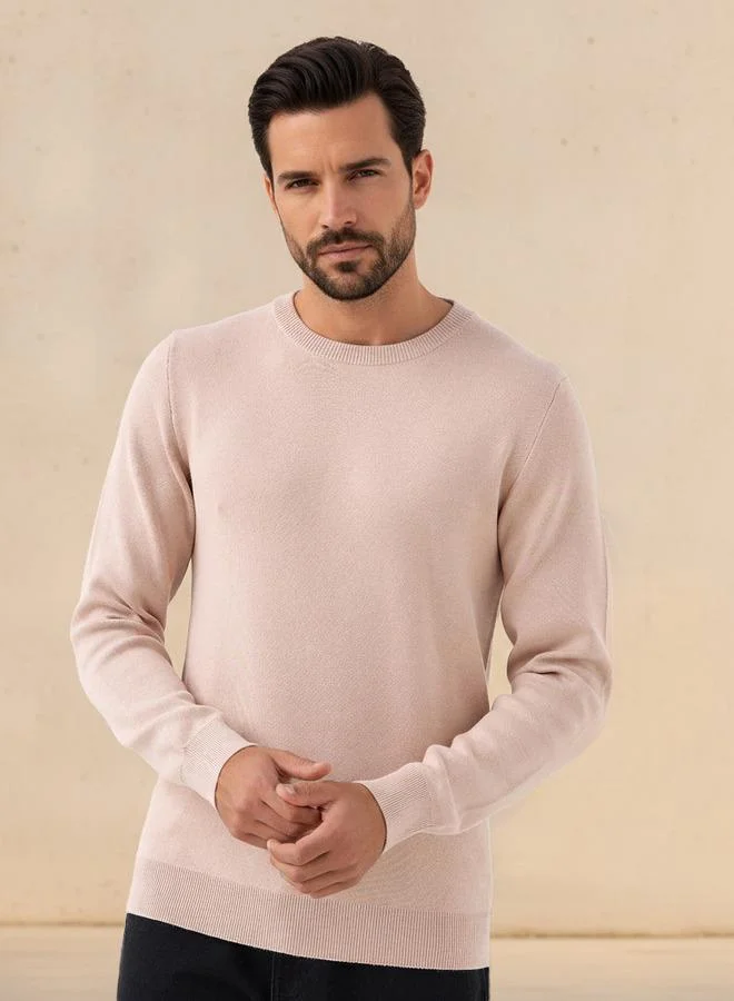 سبلاش فيڤ Men Crew Neck Textured Sweater