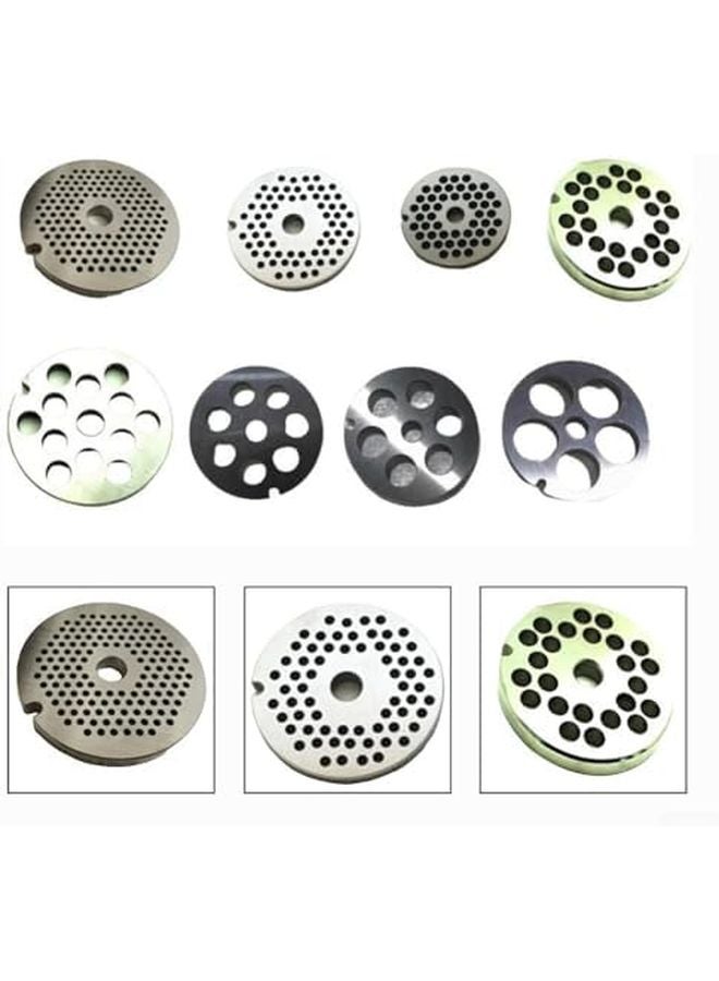 قرص لوحة الفتحة من الفولاذ المقاوم للصدأ رقم 5 لطاحونة اللحم بفتحات 4.5 مم ملحق معالجة الخضروات - Image 4