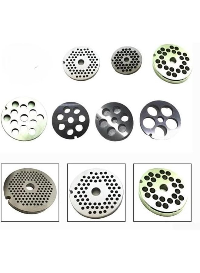 قرص لوحة الفتحة من الفولاذ المقاوم للصدأ رقم 5 لطاحونة اللحم بفتحات 4.5 مم ملحق معالجة الخضروات - Image 5