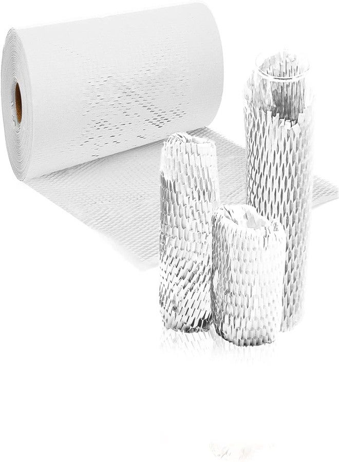 JPPL paper honeycomb roll with dispenser box | Expands hex to 160 meter | Plastic alternative | Packaging & shipping supplies bubble wrap roll| (390mm / 16 inch x100 meter) (Red) (White) - Image 4