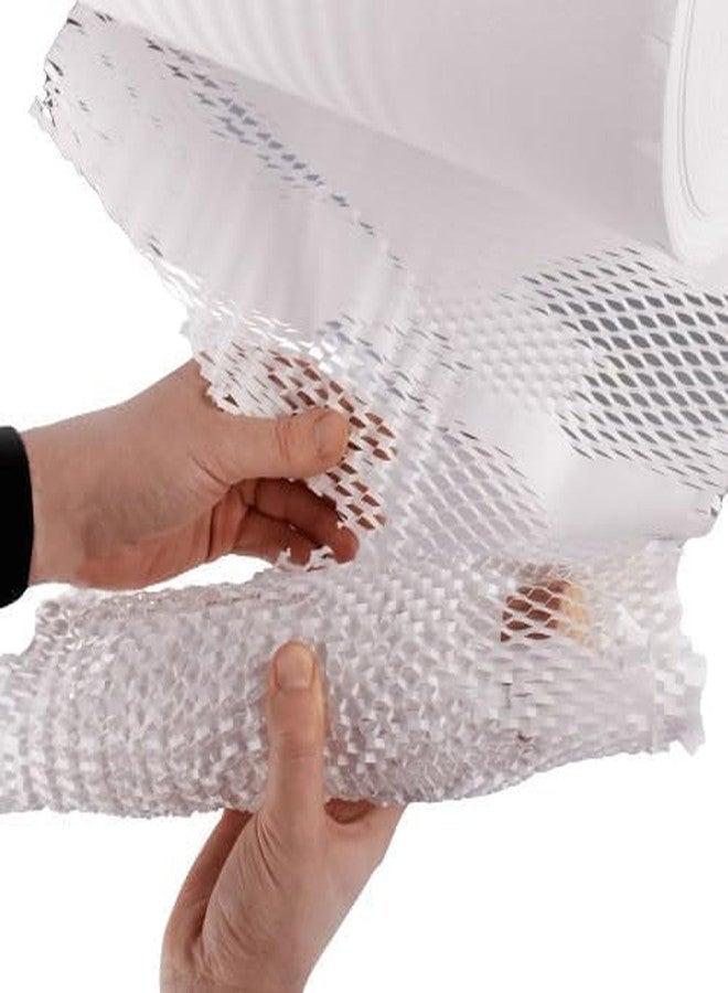 JPPL paper honeycomb roll with dispenser box | Expands hex to 160 meter | Plastic alternative | Packaging & shipping supplies bubble wrap roll| (390mm / 16 inch x100 meter) (Red) (White) - Image 3