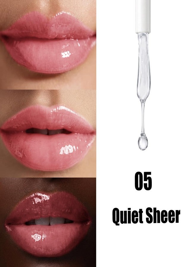 W3W Spicy Lip Plumper, Lip Plumping Gloss, Natural Volumizing Lips Oil, Hydrating & Nourishing, Glossy Finish, Moisture Boost for Smooth Fuller Looking Lips, 0.29 fl.oz (05 Quiet Sheer - Image 3