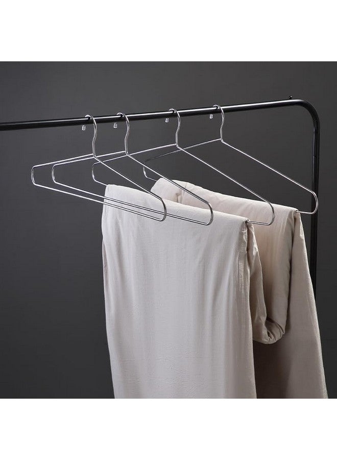 DEZNA Cloth Hanger Stainless Steel/with Plastic Coating Hanger for Hanging Saree, Kurta, Pant, Steel Pack of (24) - Image 2