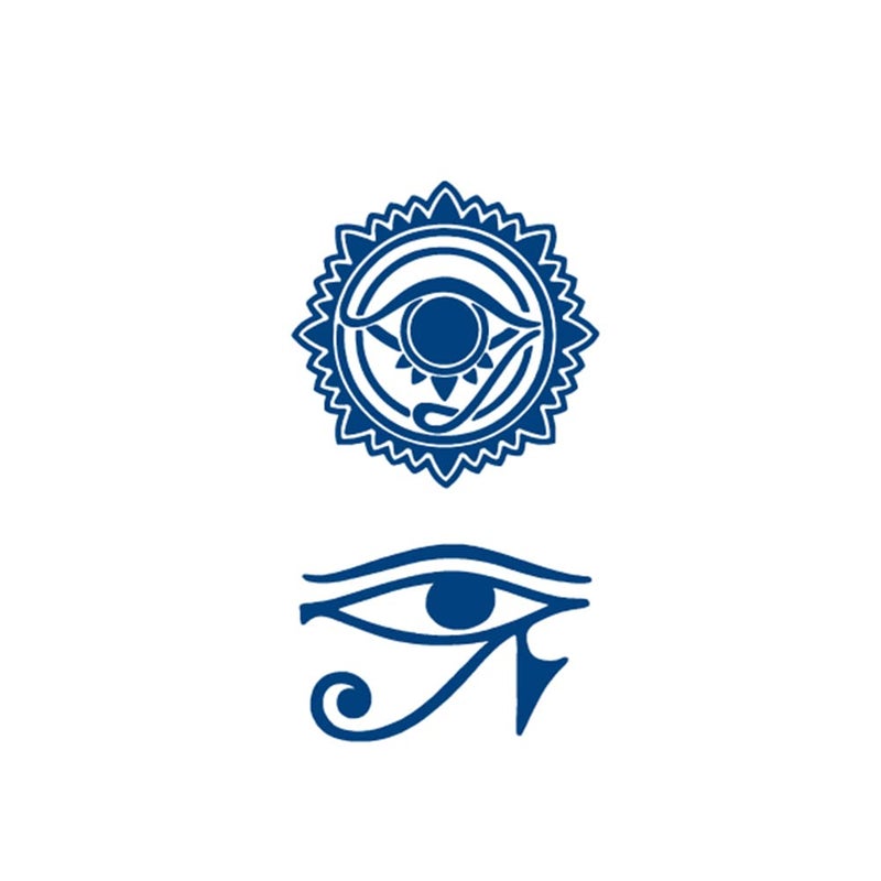 Oottati Semi Permanent Lasts 12 Weeks Waterproof Small Cute Temporary Tattoos Realistic Look No Adhesive No Reflection Adult Body Art Stickers 2 Sheets Egypt Eye Of Horus