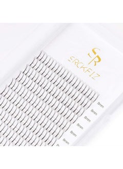 3D Eyelash Extensions Volume Lash Extensions 0.10Mm Premade Fans Lash Extension D Curl Russian Volume Individual Eyelashes Pro Granting Cluster Lash Extensions Supplies (3D D 0.10 8Mm)