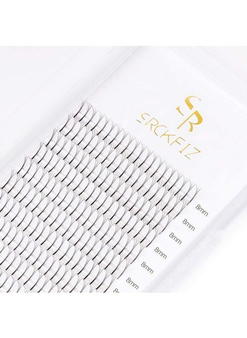 3D Eyelash Extensions Volume Lash Extensions 0.10Mm Premade Fans Lash Extension D Curl Russian Volume Individual Eyelashes Pro Granting Cluster Lash Extensions Supplies (3D D 0.10 8Mm)