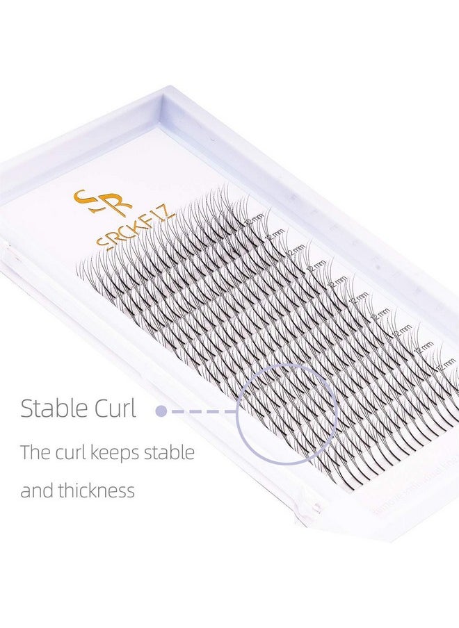 SRCKFIZ - 3D Eyelash Extensions Volume Lash Extensions 0.10Mm Premade Fans Lash Extension D Curl Russian Volume Individual Eyelashes Pro Granting Cluster Lash Extensions Supplies (3D D 0.10 8Mm) - Image 1