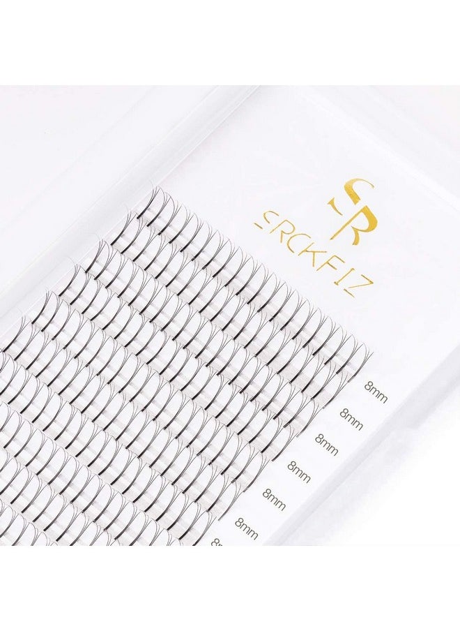 SRCKFIZ - 3D Eyelash Extensions Volume Lash Extensions 0.10Mm Premade Fans Lash Extension D Curl Russian Volume Individual Eyelashes Pro Granting Cluster Lash Extensions Supplies (3D D 0.10 8Mm) - Image 1