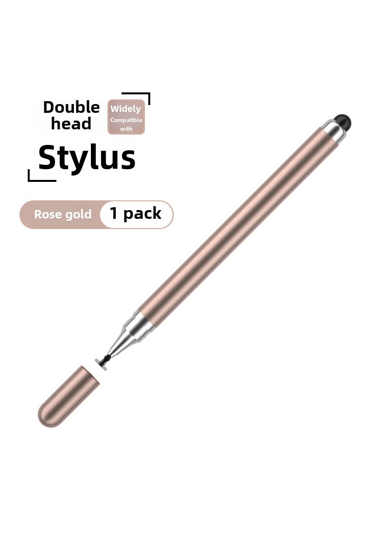 Generic Capacitive Touch Pen for iPads and Tablets2-in-1 rose gold (double rubber head) 2-in-1 rose gold (double rubber head) 