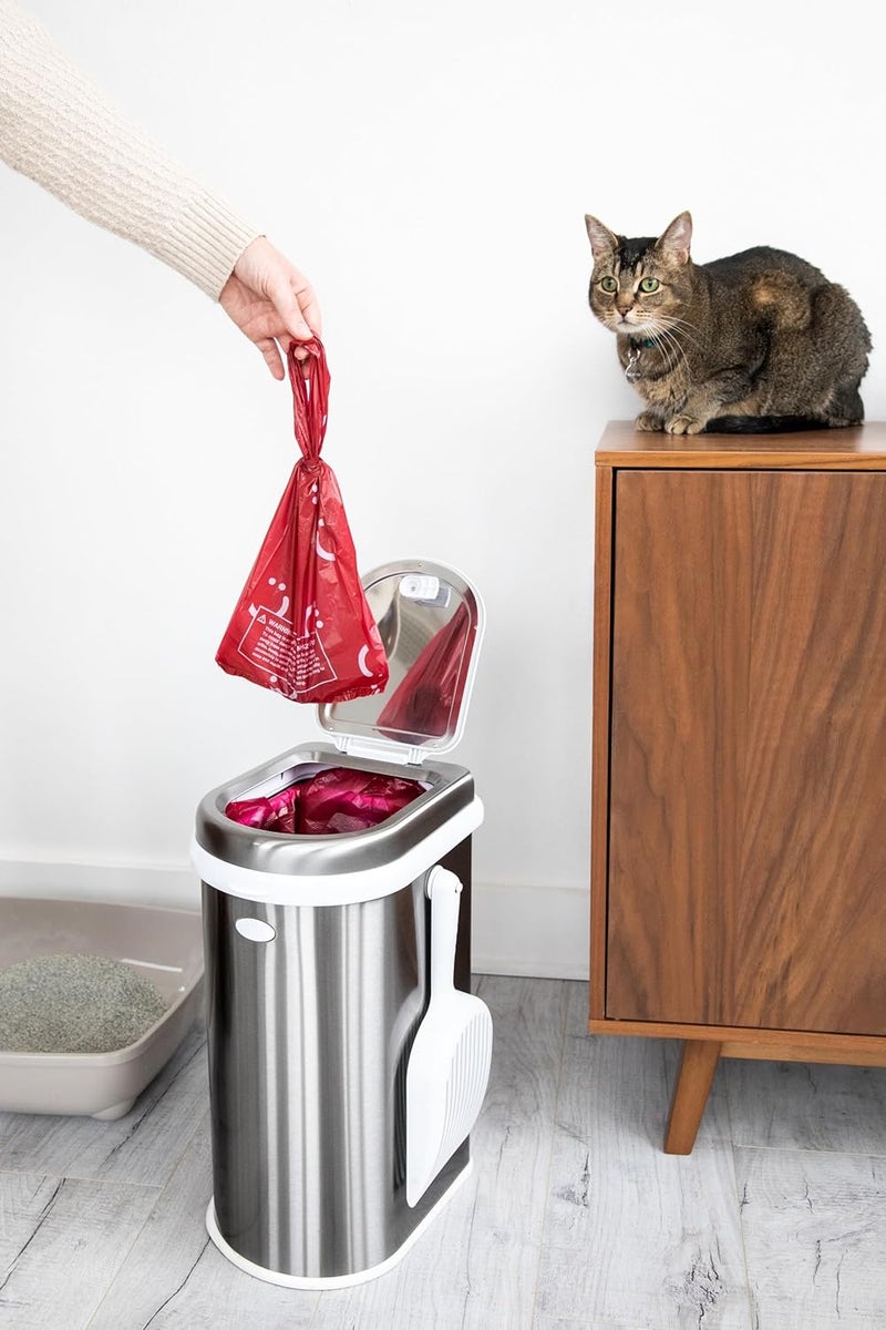 ubbi Pet Waste Sacks, Lavender Scented Cat Litter Disposal Bags, Leak Proof and Easy Tie, 200 Count (Pack of 1) - Image 5