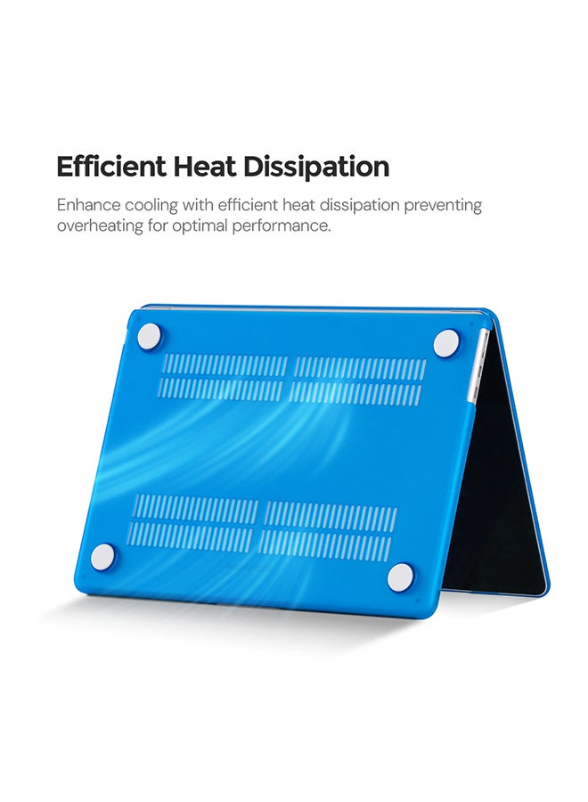 O Ozone Slim Matte Case Compatible with MacBook Pro 13 (A1706,A1708,A1989,A2159,A2289,A2251,A2338,2016-2020) Case+Keyboard Cover & Protector,Dark Blue - Image 3