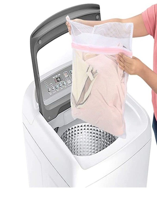 فريش دي كارت أكياس غسيل الملابس من البوليستر FreshDcart Fdca512، حقيبة ملابس داخلية موفرة للمساحة، حقيبة تخزين بسحاب ممتاز مقاوم للصدأ، مثالية للسفر وتنظيم الملابس الداخلية والجوارب وحمالات الصدر (مجموعة متعددة الألوان من قطعتين). - Image 2