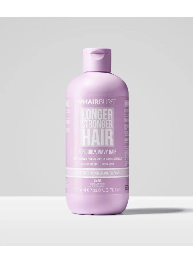 HAIR BURST Wavy & Curly Hair Conditioner - Sulfate, SLS, Paraben Free, CGM Approved - Nourishing Amino Acids, Almond Extract & Cherry Oil - Curl Enhancing, Frizz Control & Moisturising