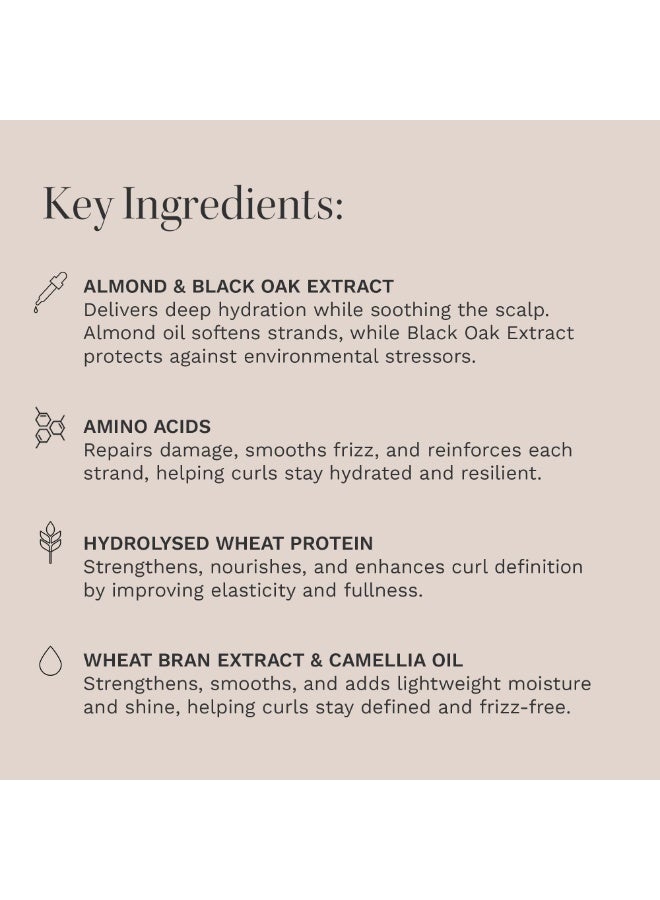 هيربرست بلسم للشعر المموج والمجعد خالٍ من السلفات والبارابين معتمد من  غني بالأحماض الأمينية ومستخلص اللوز وزيت الكرز لتعزيز التجعيد والتحكم في التجعد والترطيب - Image 4