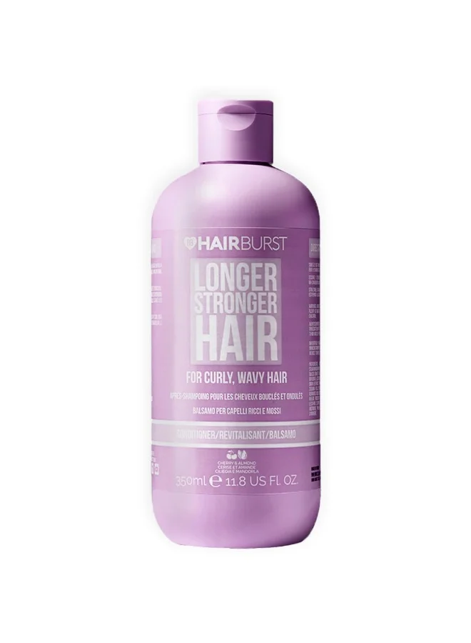 HAIR BURST Wavy & Curly Hair Conditioner - Sulfate, SLS, Paraben Free, CGM Approved - Nourishing Amino Acids, Almond Extract & Cherry Oil - Curl Enhancing, Frizz Control & Moisturising