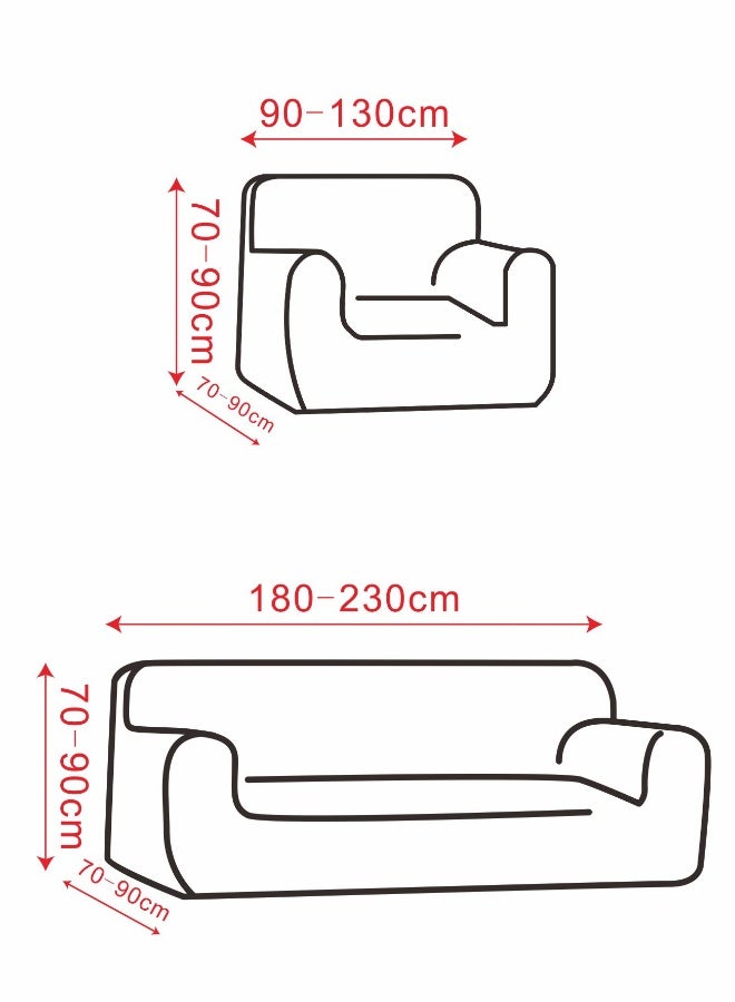 Stretch Fit Texture Sofa Cover with Elastic Bottom, Soft Slipcover Fabric - Great for Furniture Protection, Washable & Dog/Cats Friendly - 3 Seater (1 image 8