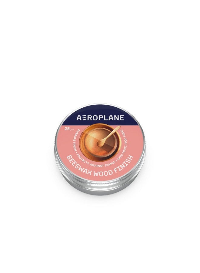 Aeroplane AEROPLANE - Beeswax Wood Finish - Easy to apply top coat for wood, sealer and wax-smooth finish, Matte Finish can be buffed to satin (25 gm), Yellow - Image 1