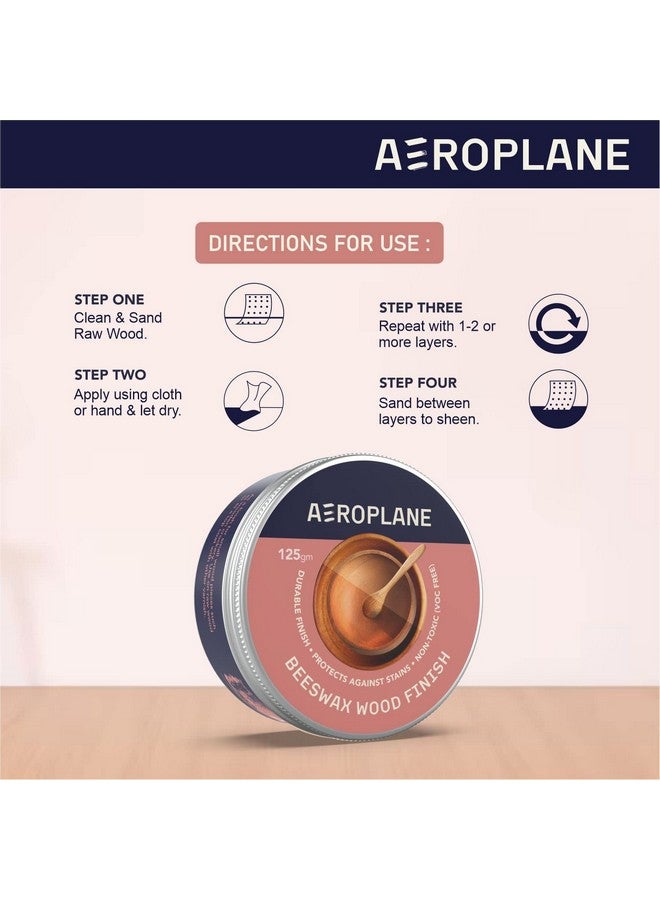 Aeroplane AEROPLANE - Beeswax Wood Finish - Easy to apply top coat for wood, sealer and wax-smooth finish, Matte Finish can be buffed to satin (25 gm), Yellow - Image 3