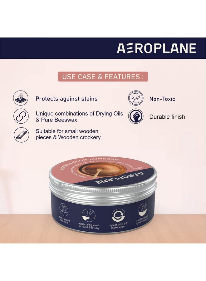 Aeroplane AEROPLANE - Beeswax Wood Finish - Easy to apply top coat for wood, sealer and wax-smooth finish, Matte Finish can be buffed to satin (25 gm), Yellow - Image 4