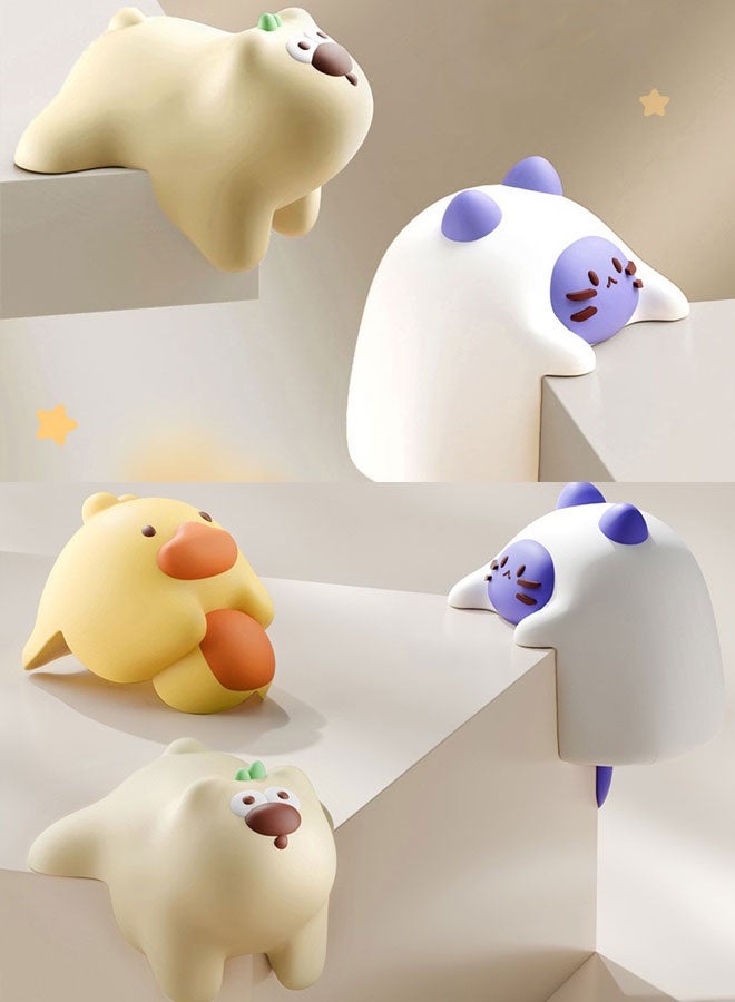 4PCs Bear-Shaped Baby Safety Corner Guards - Silicone Baby Proofing Protectors with Self-Adhesive Tape, Child Safety Edge Cushion for Furniture Sharp Corners - Image 2