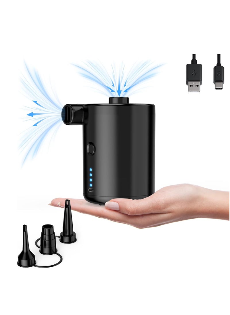 Techshare Air Pump for Air Mattress, Air Mattress Pump for Inflatables, Quick Fill Inflator Deflator Air Pump Perfect for Outdoor Camping Inflatable Boat Blow Up Pool Water Toy Car Air Bed  - Image 1