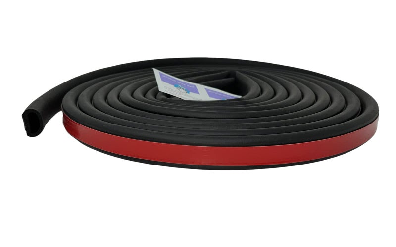 ESI D Shaped EPDM Foam Rubber Multi-Use Seal (.687 inch Height; .875 inch Width; 25FT Length) with 3M 4011, Weather Stripping for Doors, Windows, Cars, Trucks, RVs, Boats - Image 2