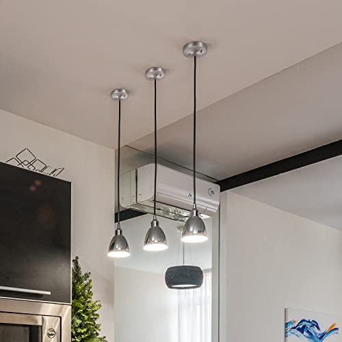 Canomo 5 1/8 Inches Single Head Ceiling Lighting Canopy Kit Pendant Light Plate Cover with All Mounting Hardware for Chandelier or Pendant Light (Satin Nickel) - Image 3