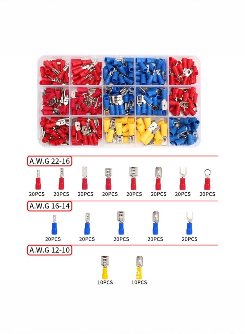 كاشيمانو موصلات الأسلاك الكهربائية عالية الجودة، 280 قطعة متنوعة مع صندوق. - Image 2
