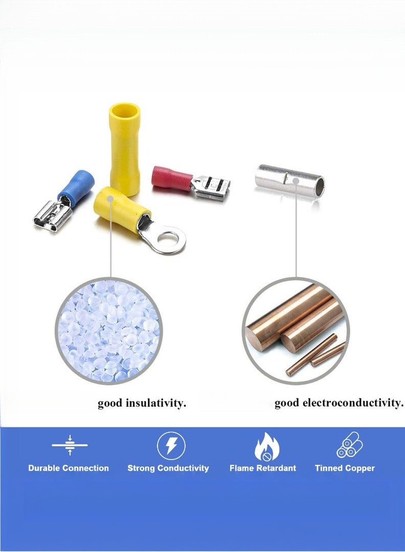 كاشيمانو موصلات الأسلاك الكهربائية عالية الجودة، 280 قطعة متنوعة مع صندوق. - Image 3