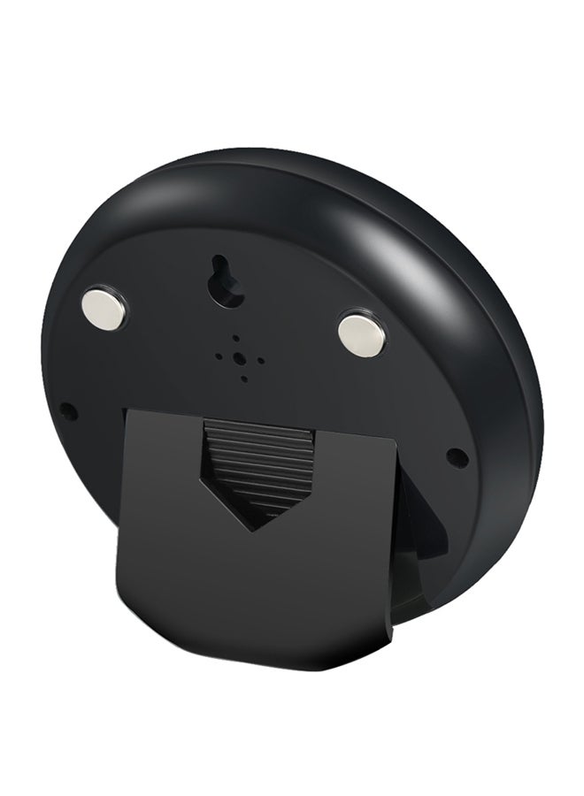 Digital Temperature Humidity Meter Alarm Clock Black - Image 4