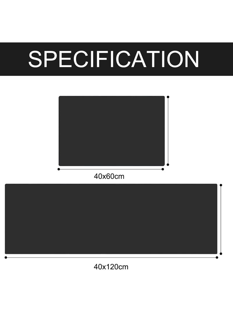 FASHION HOME Set of 2 Kitchen Mats Floor Rug Home Decor Accessories Non Skid Washable - Image 3