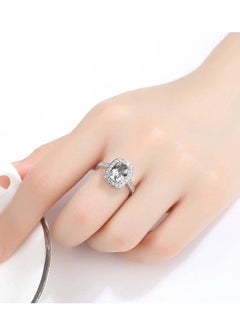 SYNSYB Adjustable Collection Zirconia Ring for Women - Royal Designer Look WITH Luxury Gift Box  - Image 3