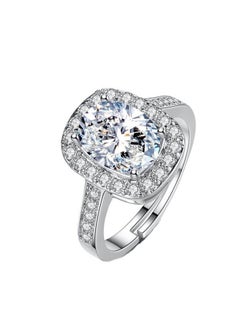 SYNSYB Adjustable Collection Zirconia Ring for Women - Royal Designer Look WITH Luxury Gift Box  - Image 4