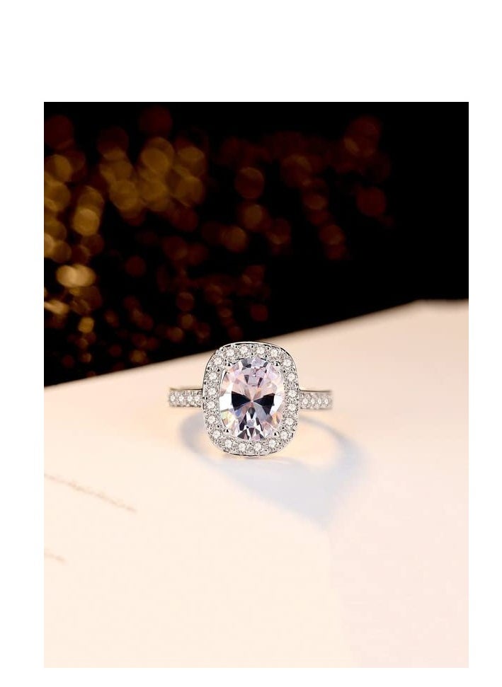 Adjustable Collection Zirconia Ring for Women - Royal Designer Look WITH Luxury Gift Box