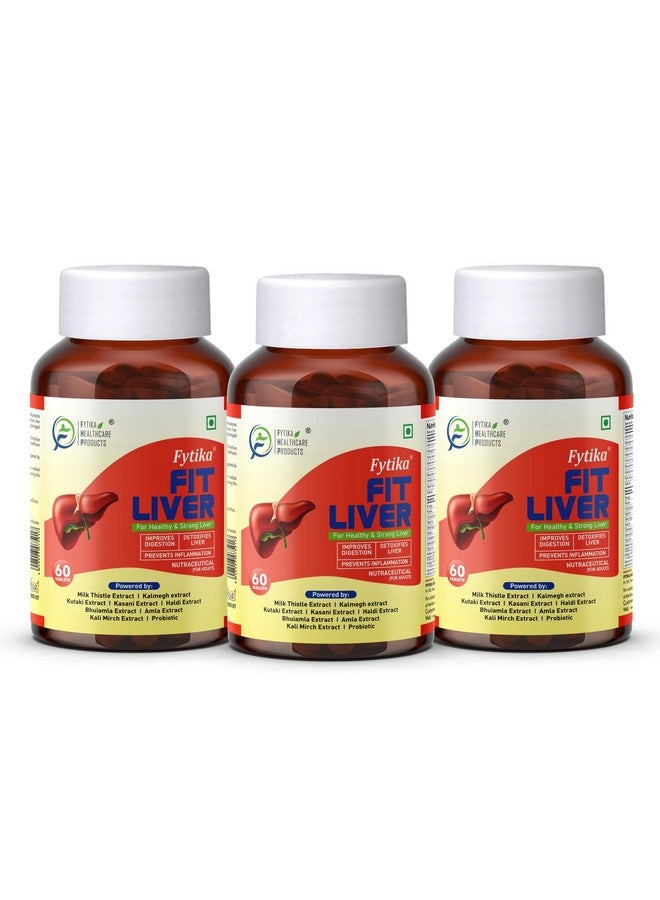 Fytika Fit Liver | Liver Detox Supplement | For Healthy and Strong Liver | Enriched with Milk Thistle, Kutaki, Kalmegh, Bhumi Amla and Probiotics | 180 Tablets - Image 1