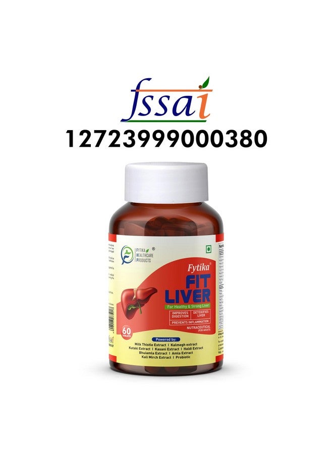 Fytika Fit Liver | Liver Detox Supplement | For Healthy and Strong Liver | Enriched with Milk Thistle, Kutaki, Kalmegh, Bhumi Amla and Probiotics | 180 Tablets - Image 5