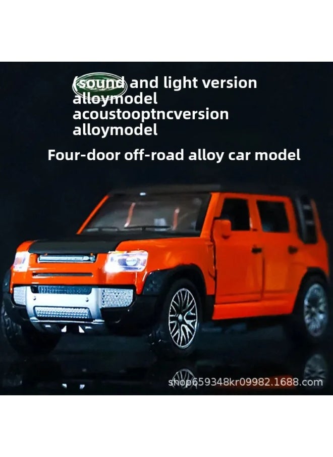 Generic - Off-Road Alloy Car Model Children's Toy Sound And Light Automobile Model Display Car For Boys Non-Radio Controlled Toys-Color:[Sound And Light Version] Ma Red - Image 1