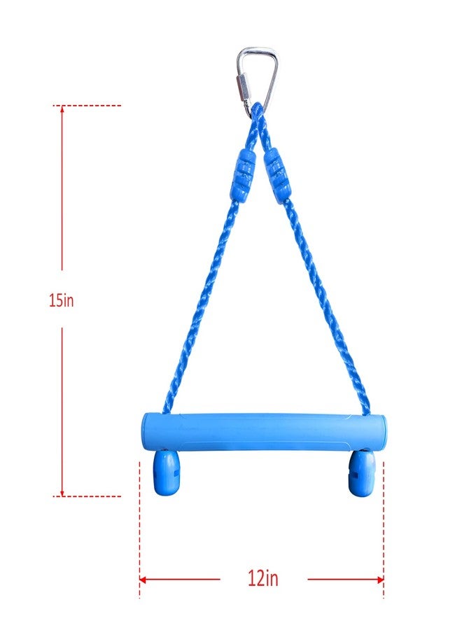 Rainbow Craft 3-Pack Kids Ninja Monkey Bars - Trapeze Swing Bars for Ninja Obstacle Course Attachments - 3pc of Blue, Red & Green Color - Image 3