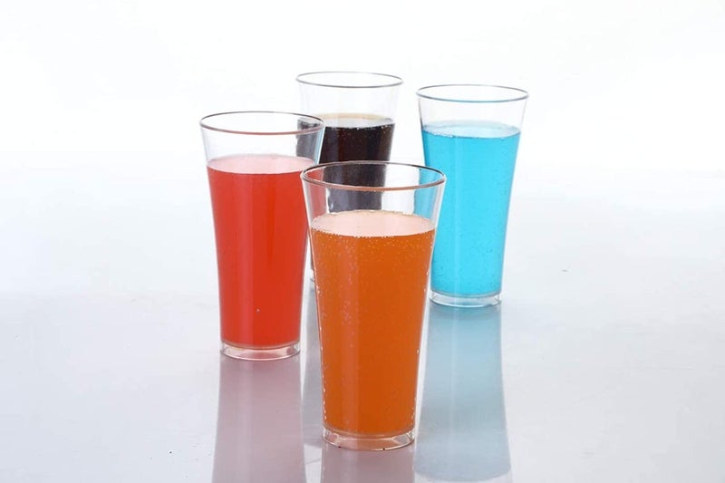Everbuy Polycarbonate Pilsner Drinking Glasses for Water Juice for Dining Table Home Kitchen Party Restaurant 300 ml Set of 6 Transparent Made in India - Image 5
