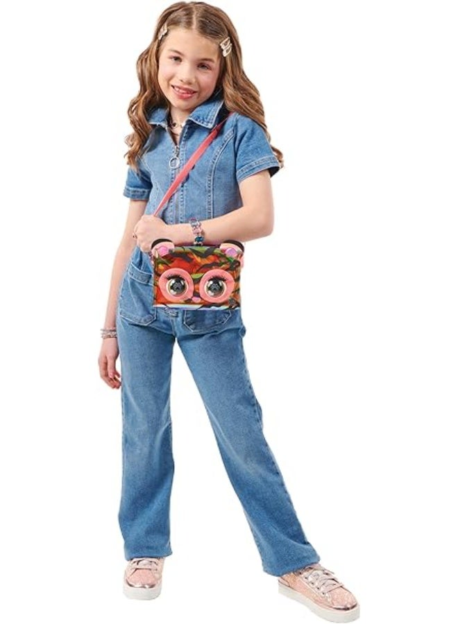 Purse Pets Micros Roarin’ Rainbow Tiger Interactive Purse – Blinking Eyes, Music & Games – Girls Fashion Toy 5Y+ - Image 3