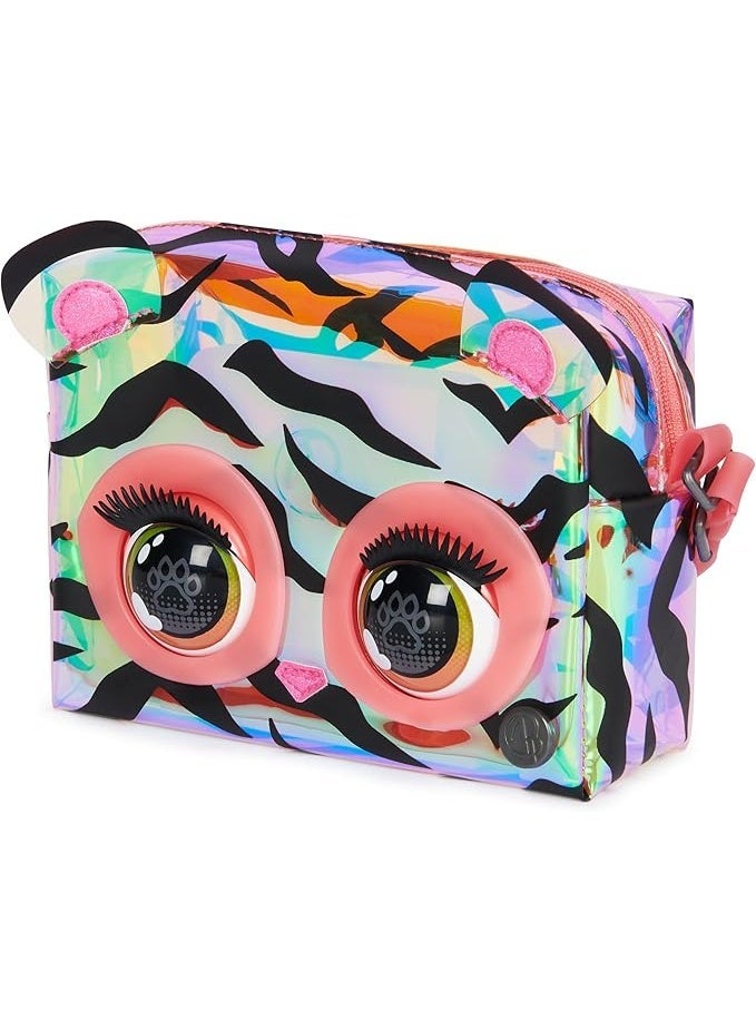Purse Pets Micros Roarin’ Rainbow Tiger Interactive Purse – Blinking Eyes, Music & Games – Girls Fashion Toy 5Y+ - Image 5