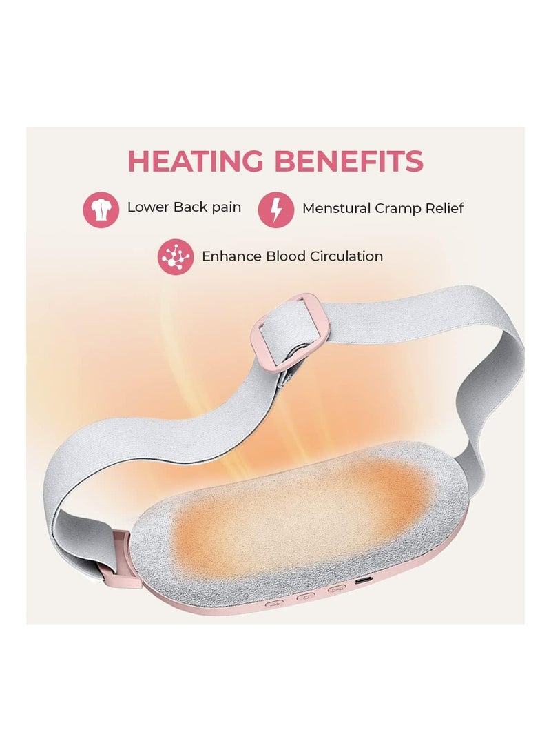 Portable Rechargeable Cordless Heating Pads For Cramps And Belly Pain Relief With 3 Heat Levels And 4 Vibration Modes    For Woman And Girls - Image 4
