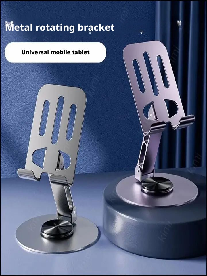 Metal Phone Stand, 360 Degree Rotating, Foldable Desktop Holder for Tablet - Image 5