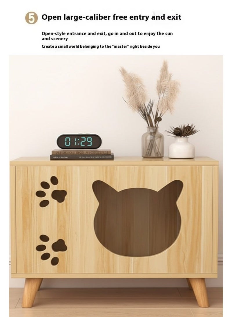 A.M Modern Design Simple All-Season Cat and Dog Bedside Storage Cabinet Small Bedroom Furniture - Image 5
