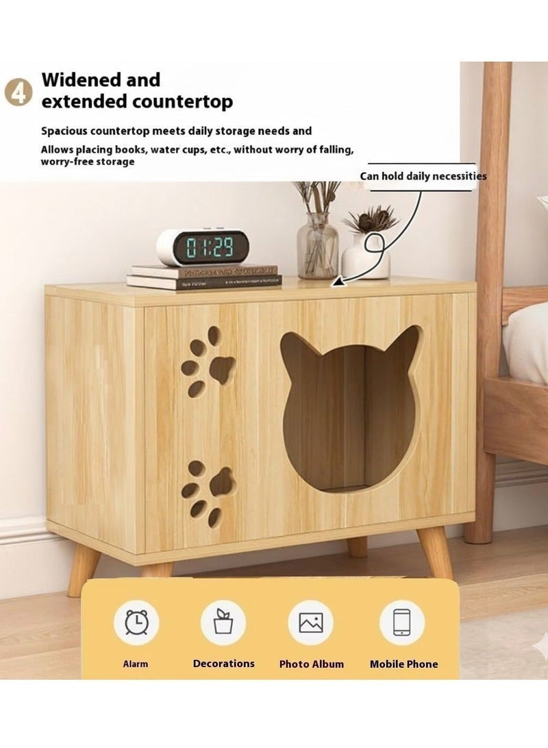 A.M Modern Design Simple All-Season Cat and Dog Bedside Storage Cabinet Small Bedroom Furniture - Image 4